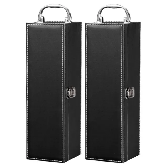 2 X Caja de Vino para 1 Botella 4-TLG Set Sumiller Accesorios