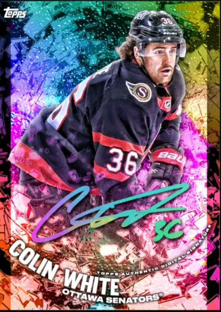 Colin White Shatter Rainbow Signature Iconic (cc#62) Topps Skate digital card