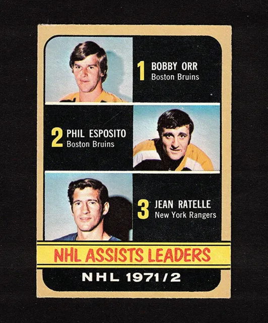 1972-73 ORR ESPOSITO RATELLE Assists LL #283 OPC SCARCE Hi # Key NHL Hockey Card