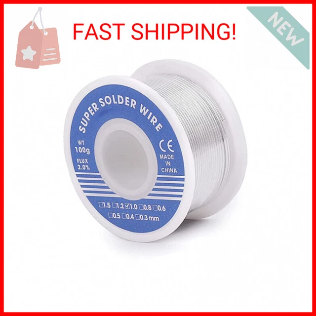 Thin Rosin Core 60/40 Solder Wire for Electrical Soldering - Tin Lead