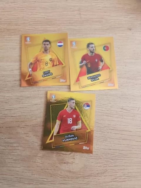 Gold Parallel Sticker X3 Star Player - Topps EURO 2024