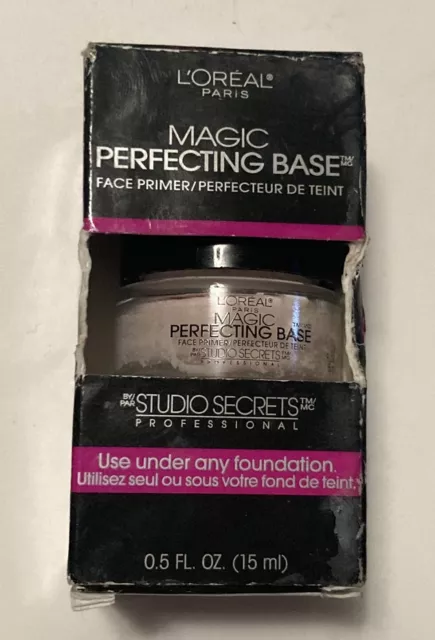 Primer facial Loreal Magic Perfecting Base 0,5 fl oz secretos de estudio