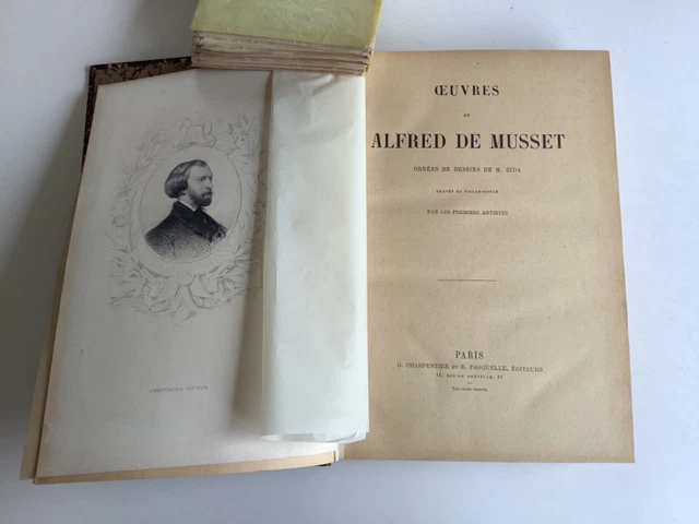 OEUVRES D’ALFRED DE Musset Dessins M Bida Charpentier Fasquelle Poésie