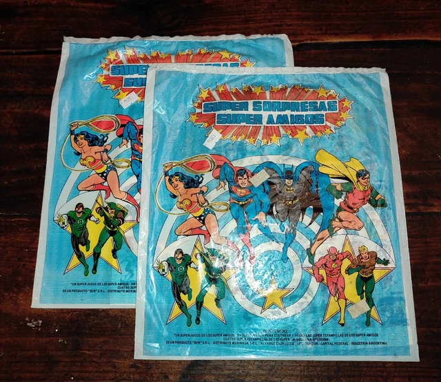 VINTAGE 80S VERY Rare Super Heroes Wonder Woman Batman Argentina
