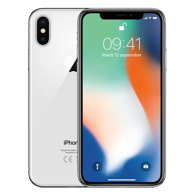 APPLE iPhone X 64GB Silber - Gut - Refurbished