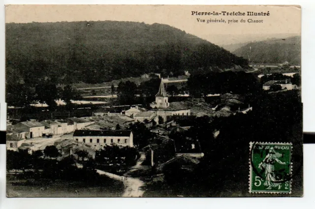 PIERRE LA TREICHE - Meurthe et Moselle - CPA 54 - vue du Chanot sur le village
