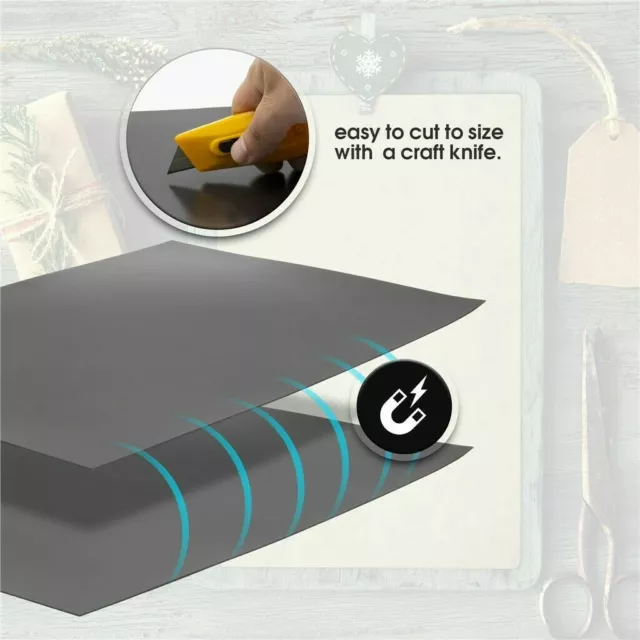 Double Sided Magnetic Sheets 0.75mm, Both Sides act as a Magnet, Large Rolls 2