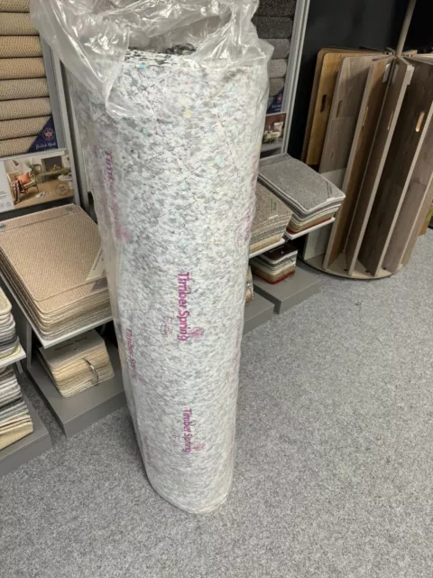 Carpet underlay 10mm made UK full 15sqm roll FREE DELIVERY