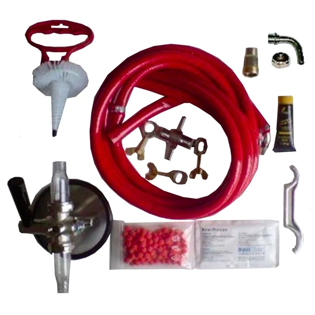 Reinigungsset für Zapfanlage und Keg - groß - 1leitig - 7mm - 30 mm Adapter