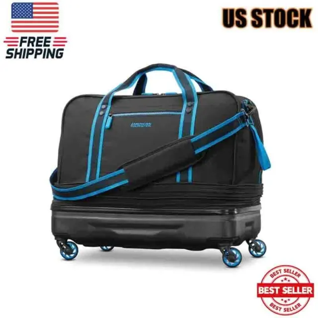 Rolling Wheeled Tote Duffle Bag Travel Carry On Luggage Expandable Suitcase 20"