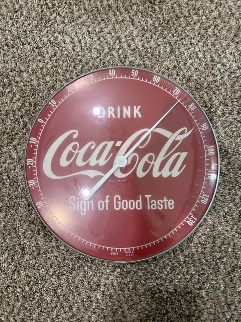 Coca Cola 50s Glass Thermometer