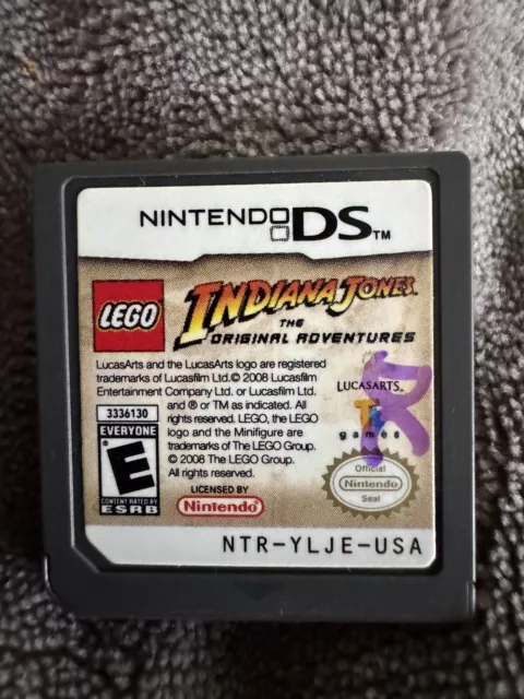 Indiana Jones The Original Adventures Nintendo DS Lego, Tested & Working