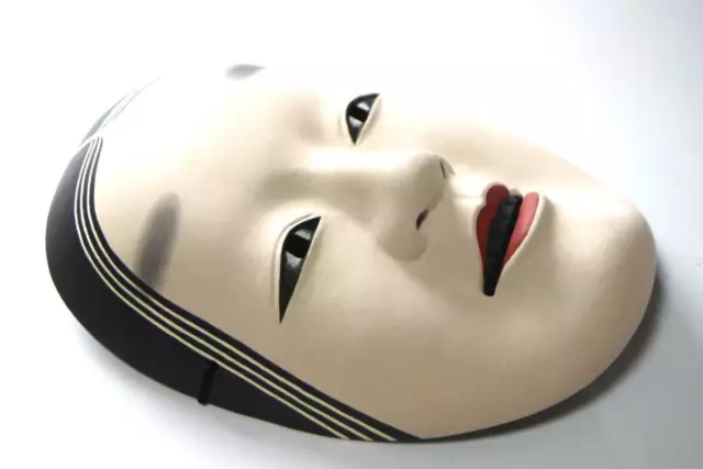 Noh mask japanese Aya  Komen   Koomote Wood carving coloring Noh mask Kagura m