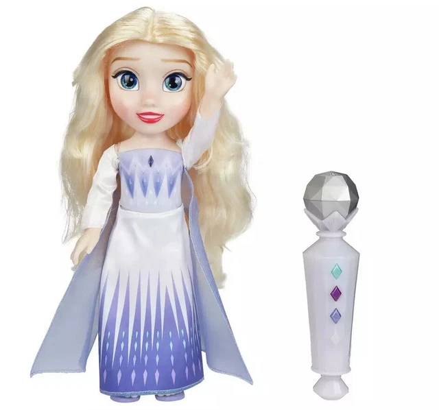 NEW OFFICIAL DISNEY Frozen Sing Along Elsa Girls Doll with Microphone ...