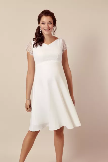 Tiffany Rose Eleanor Wedding Maternity Dress Ivory White Size UK 8-10