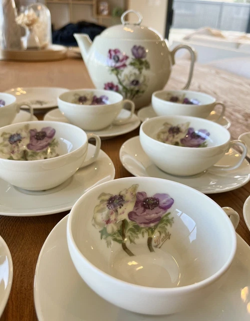 Service à café 13 Pièces en porcelaine de Limoges Raynaud