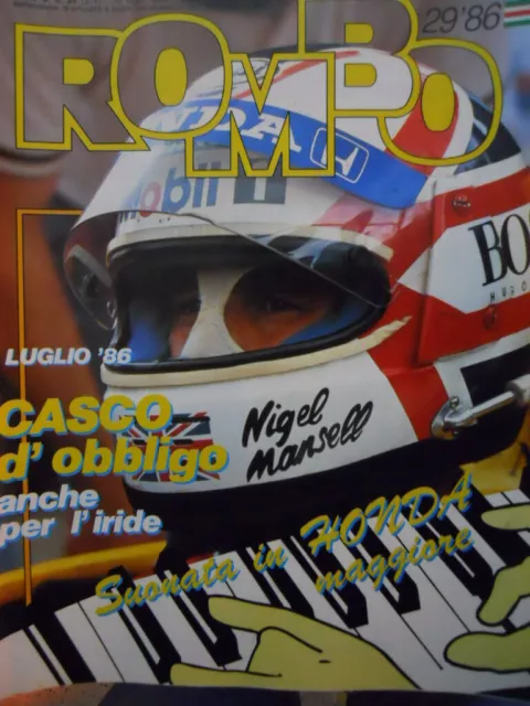 ROMBO 29 1986 Gp Inghilterra Nigel Mansell Nelson Piquet Alain Prost