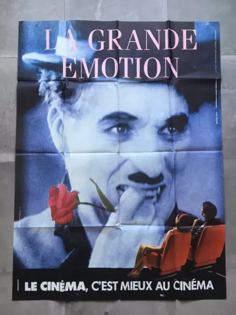 Affiche Originale LA GRANDE EMOTION-LE CINEMA, C'EST MIEUX AU CINEMA -120*160 Cm