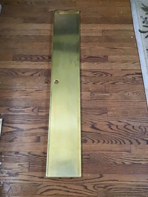 Brass beer dispensing tray with drain 48" x 8" x 3/4
