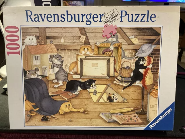 CATS IN THE Attic Linda Jane Smith Jigsaw 1000 Piece Ravensburger Puzzle 15.99 PicClick UK