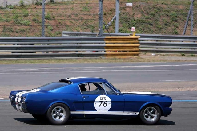 Shelby Ford Mustang 350 GT no76 Le Mans Classic 2018 Motorsport Photograph Print