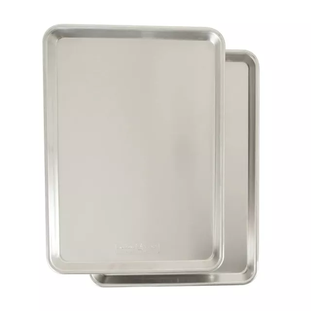 Bandejas seguras para hornear horno de aluminio Nordic Ware Naturals, 2 piezas EE. UU.