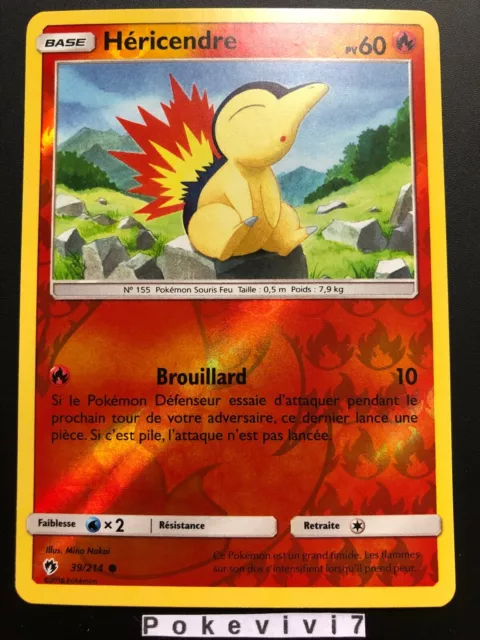 Pokemon Card HERICENDRE 39/214 REVERSE Sun & Moon 8 SL8 EN NEW