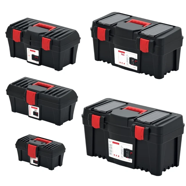 Caisse à Outils Vide En Acier - 7 Compartiments - Dimensions 53x20x25 Cm - Marque WilTec - Neuf