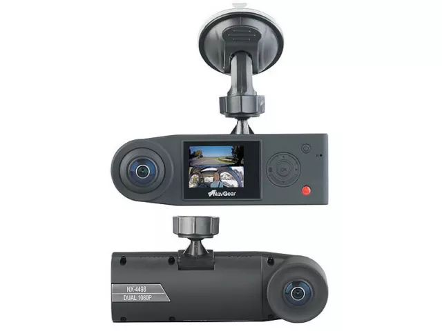 Double caméra embarquée QHD 360° avec accéléromètre et vision nocturne