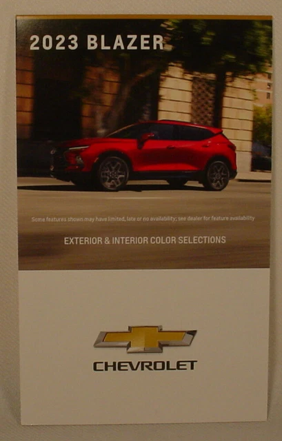 2023 Chevrolet Blazer  Paint Color Chip Brochure - Original