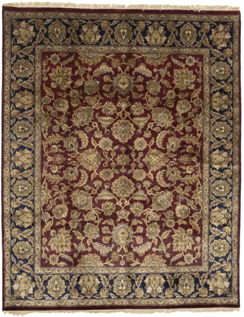 Thick Pile Handmade Floral Style 8X10 Agra Jaipur Oriental Rug Home Decor Carpet