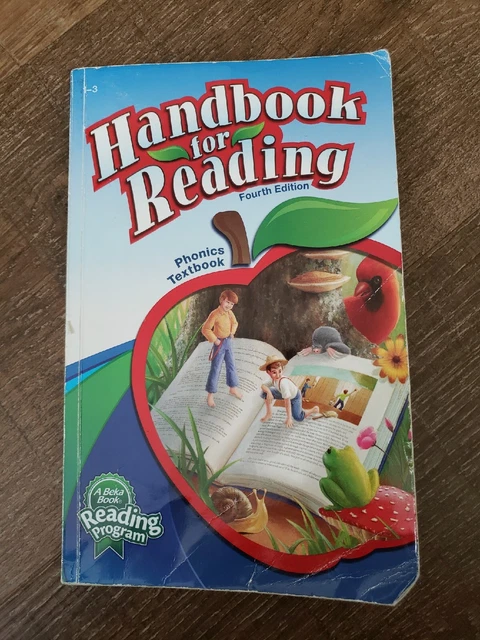 Abeka Reading Program HANDBOOK FOR READING Phonics Textbook homeschooling 1-3gr