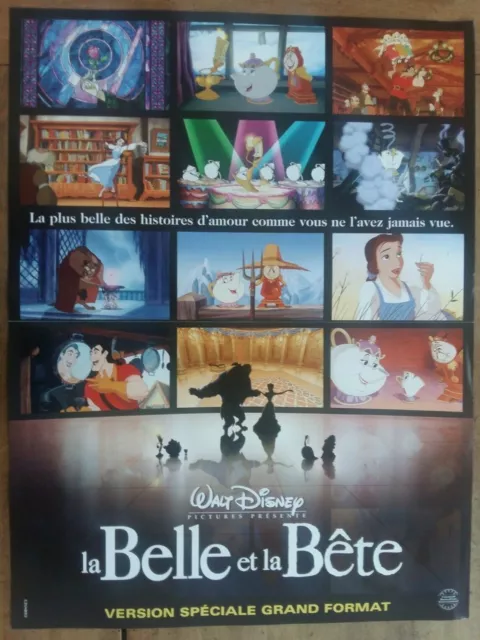 Affiche LA BELLE ET LA BETE Walt DISNEY Film animation  40x60cm