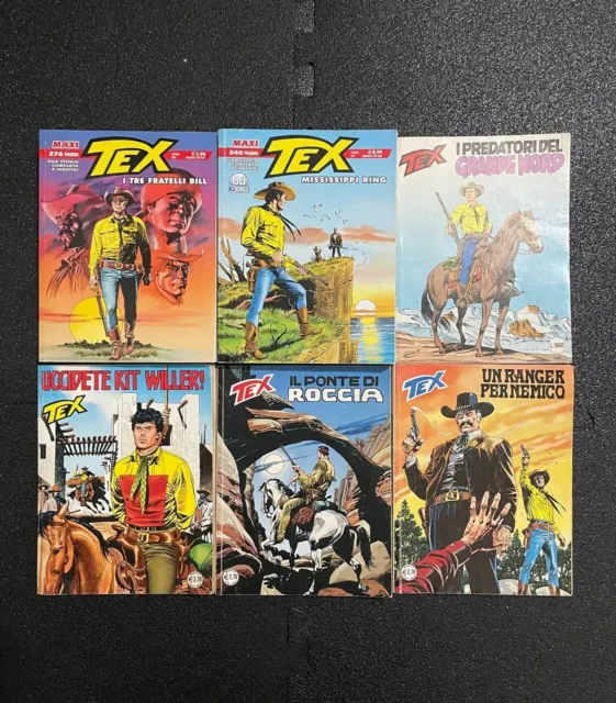 Tex Lotto 6 Fumetti + 2 Fumetti Diabolik e Zagor in Omaggio