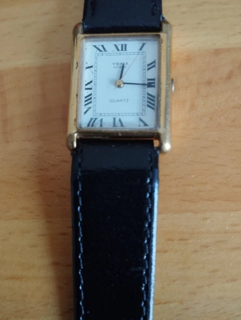 Petite Montre Vintage Yema Paris Pour Femme à Quartz - Fonctionne, Pile Changée, Occasion