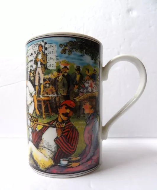 Dunoon Scotland Stoneware History of Tennis Tall Tea/Coffee Mug