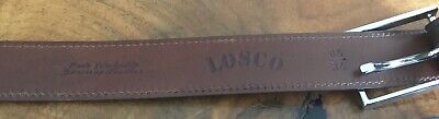 Losco Leather Belt Brown Leather 34