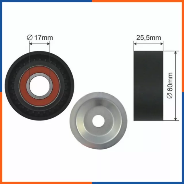 Galet tendeur de courroie d'accessoire pour RENAULT | 1192500Q0D, RX36020