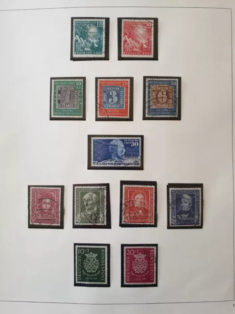 Bund-Sammlung 1949 - 1965 gestempelt und bis auf Bl. 2 komplett (582)