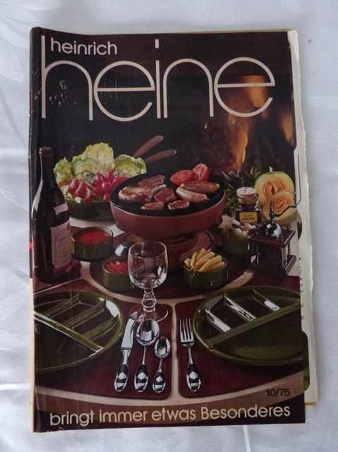 Auflösung:Fundzustand-Original alter Heine-Versandkatalog--10/75-Vintage-Selten