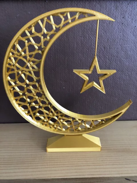 Crescent Moon + Removeable Star Eid,Ramadan, Islamic Mystic Gift