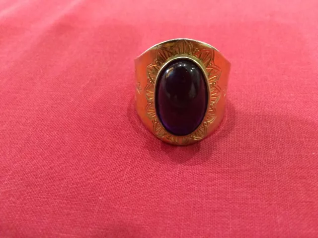 Anello sales vescovile ametista