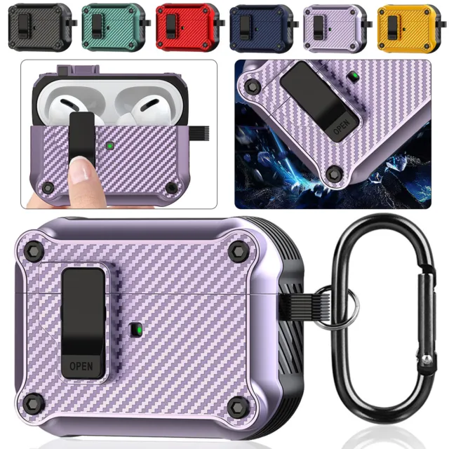 CARBON FIBRE CASE For Apple Airpods Pro 1st 2nd 3rd Generation