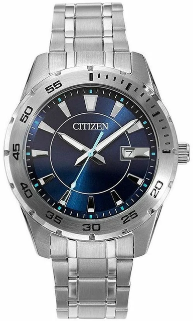 Bulova 96A258 Gemini Men's Watch – 40mm Blue Dial, Silver-Tone Stainless Steel, Quartz GL34