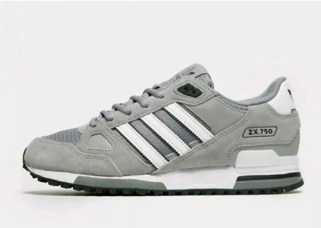 Adidas Originals ZX 750 Men's (UK 6 - 12) Grey Brand New