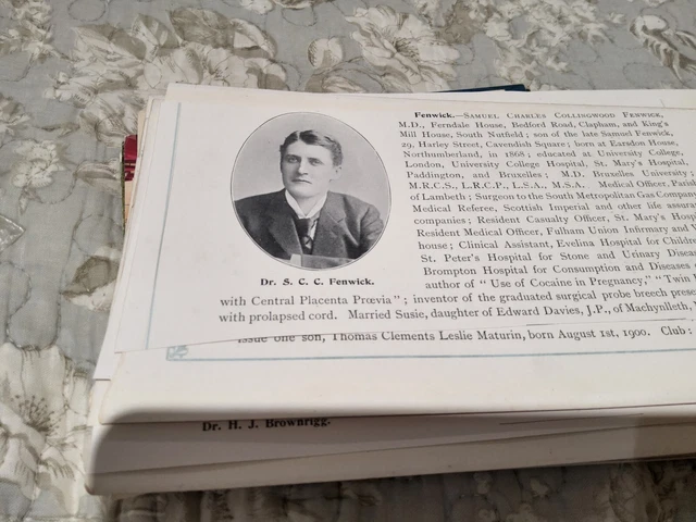 Xm17 Ephemera 1906 Picture Samuel Fenwick Ferndale House