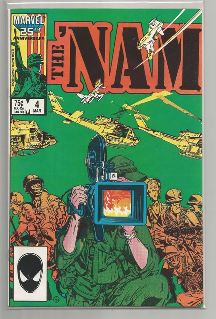 THE 'NAM # 4 *  MICHAEL GOLDEN art * MARVEL COMICS * 1986