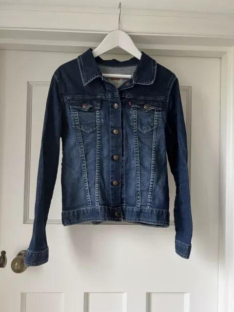 Levi's Girls Blue Dark Wash Denim Jacket - Size age 8-10