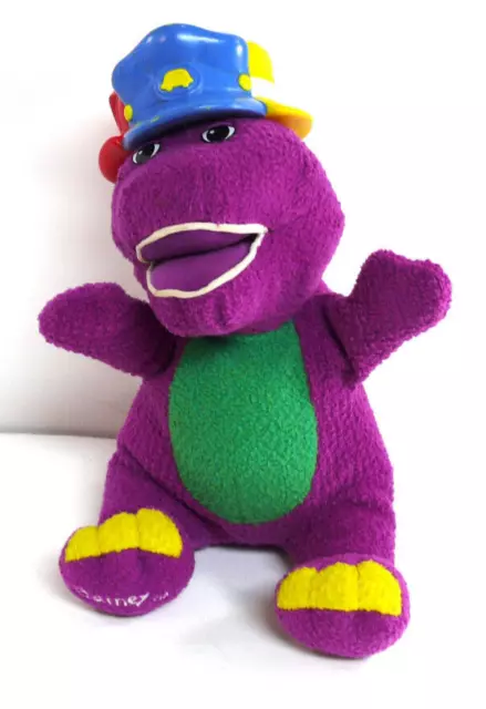FISHER PRICE BARNEY Dinosaur Singing moving Silly Hats 2001 Vintage ...