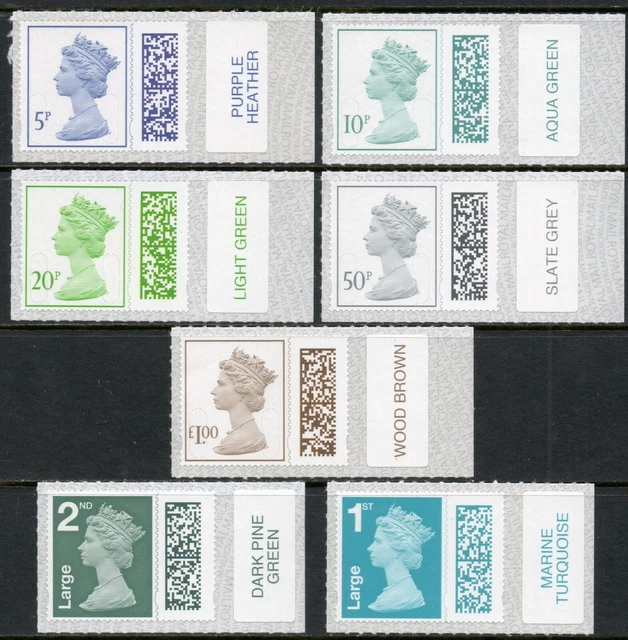 MACCHINE ORIGINALI ROYAL MAIL CON CODICE A BARRE, GRANDI 5p 1° CON ...